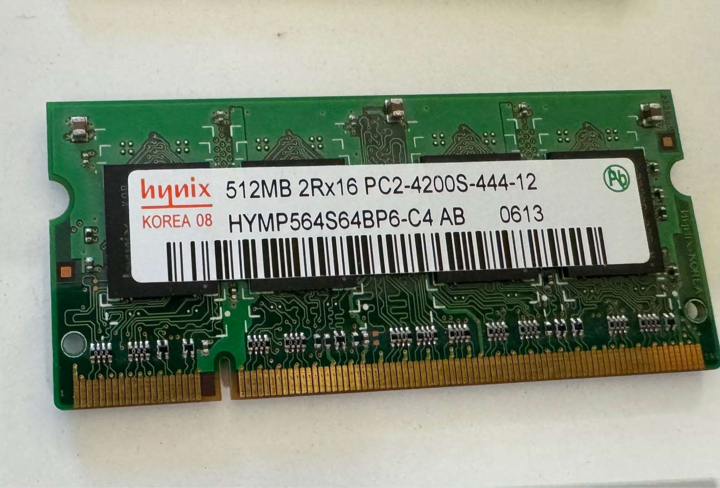 512MB 2Rx16 PC2-4200S-444-12
رام لابتوب مستخدم شغال على الفحص 
PC2
Size 512 بغداد, العراق


**إذا كنت صاحب هذا الإعلان وتريد حذفه لأي سبب، رجاءا أرسل رسالة إلى الدعم الفني**