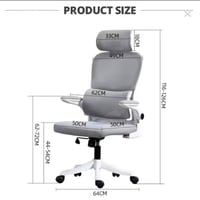 كرسي مكتبي طبي • مسند ظهر اضافي • يتحمل وزن ثقيل