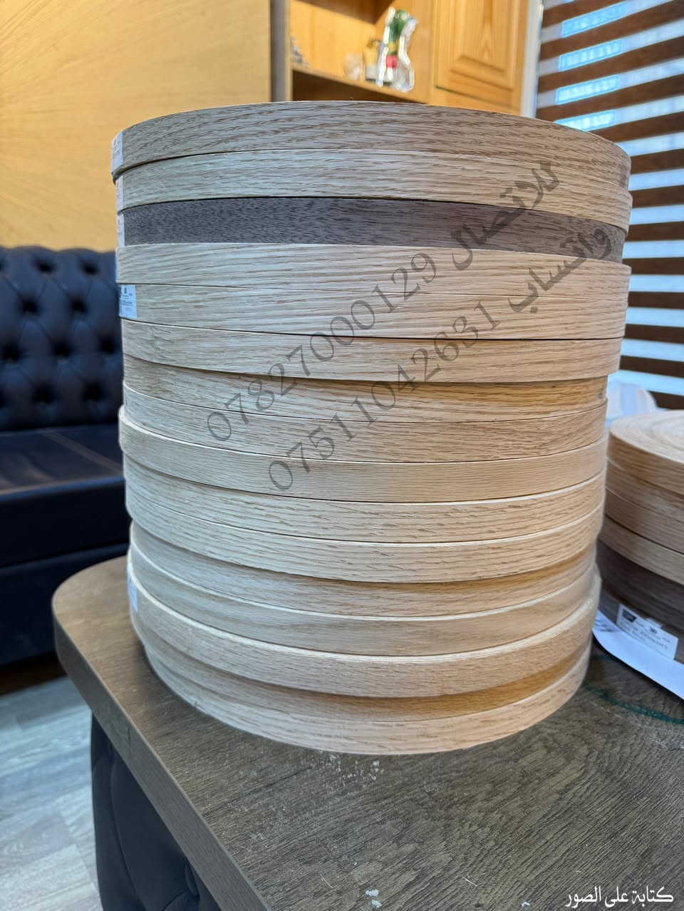 ‏متوفر لدينا طبقات mdf ضد الرطوبة اللون الأخضر فقط البيع خام والبيع مكبوس قشرة جوز والسنديان والزان وجه واحد أو وجهين
 الطبيعي فقط مع توفر الصمغ بالقشرة 
‏ 366* 183* 18 ملم
‏280*210 (7 ملم 10 ملم 18 ملم ) 
‏لا يتوفر مكبوس جاهز وإنما حسب الطلب 
‏للاتصال *********** 
واتساب ***********
