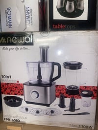 محضره طعام وخلاط جديده غير مستخدم بالكارتونه 10*1 ممكن تذكرين/تذكرون ا...