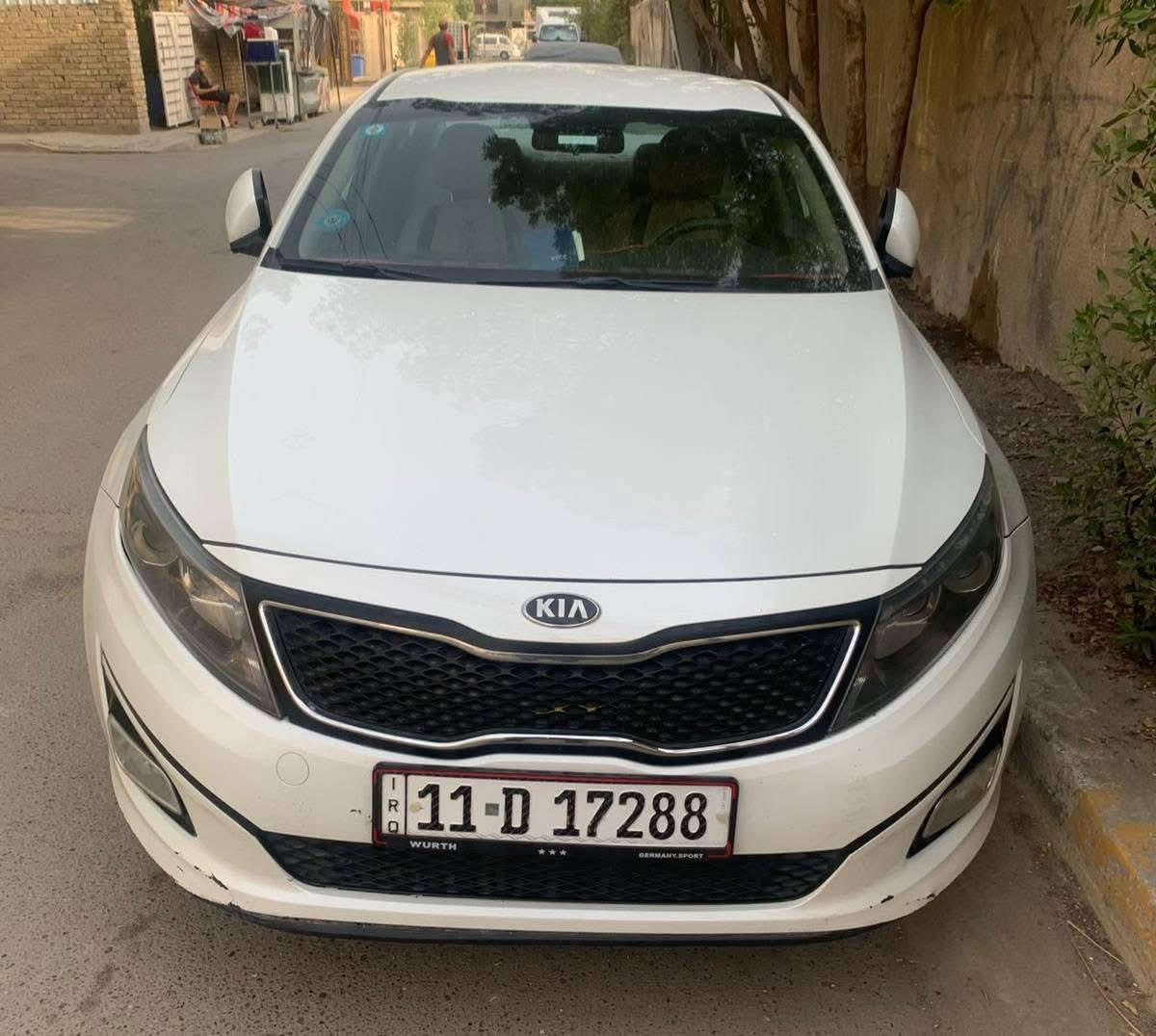 السلام عليكم اوبتيما للبيع مديل 2016 خليجيه محرك 2000 دوش تبريدثلج قطعتين رقم بغداد انگليزي بسمي مكان السياره بغداد الرصافه حي اور السعر 143رقم الموبايل ***********) 
ماشيه 128 الف
