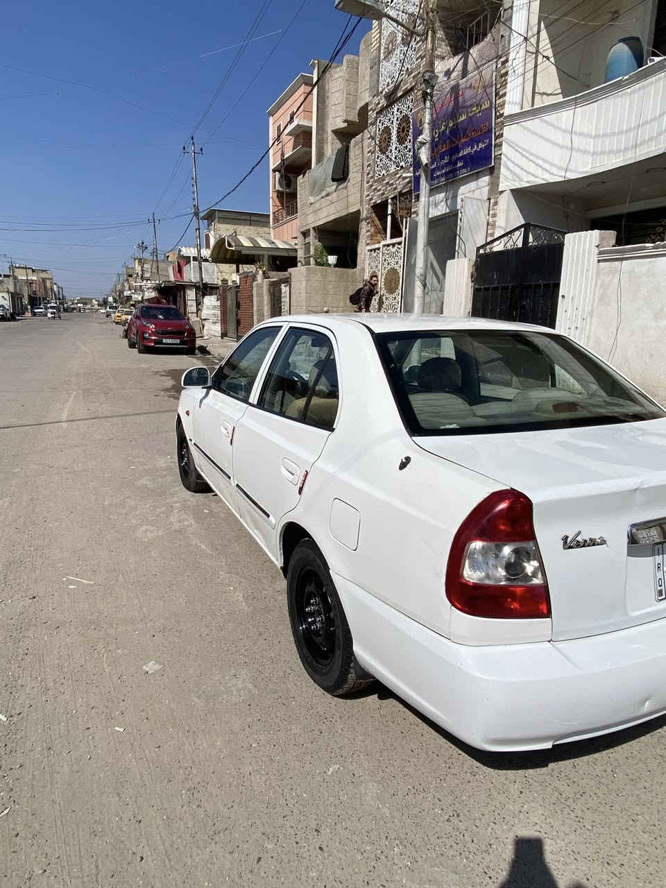 سلام عليكم هونداي فيرنا 14 كير مكينه تبريد ثلج بيها صبغ حافه البنيد 2 جاملغ الخلفي اثر تكشير سياره جديده رقم بغداد ابسمي مكاني بغداد التراث تقاطع درويش  السعر 75 وبيها مجال قليل ***********
