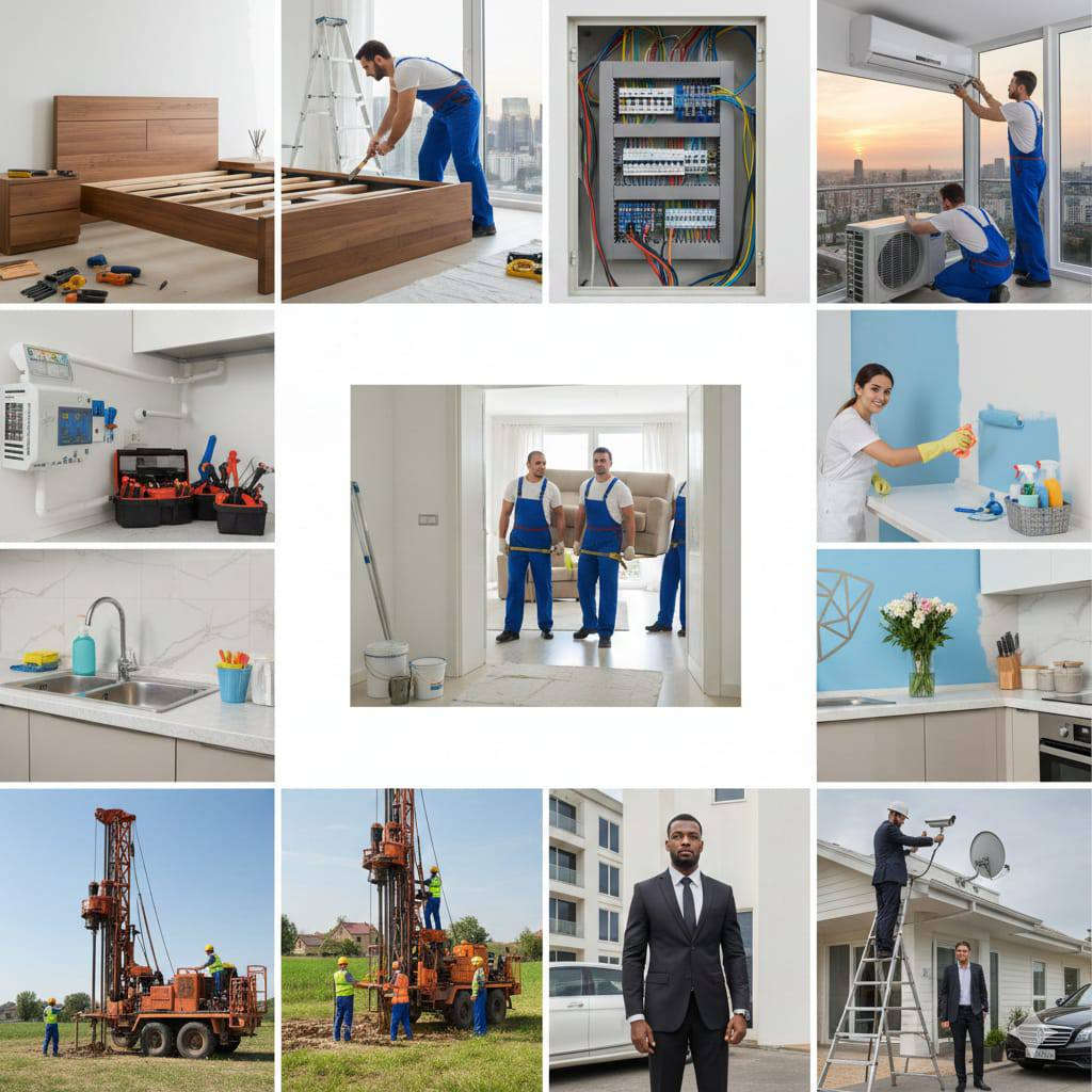 🛠️ أوشن العراق: كل خدمات منزلك في مكان واحد!
خمس سنوات من الخبرة في خدمتكم. نجمع لك كل ما يحتاجه بيتك بلمسة احترافية واحدة:
🛏️ نجارة: تركيب غرف نوم وصيانة أثاث.
📦 نقل: فك ونقل الأثاث بعناية فائقة.
❄️ تبريد: تركيب وصيانة سبالت.
⚡ تأسيسات: كهرباء، صحيات، وسباكة.
🎨 ديكور: صبغ وتنظيف شامل.
📡 أنظمة: نصب كاميرات وستلايت.
🚰 حفر آبار: تجهيز متكامل.
🛡️ حماية: مرافقة خاصة (بادي كارد).
✅ دقة في العمل | أمانة في الموعد | خبرة 5 سنوات
📍 للطلب والاستفسار:
📞 ***********
إدارة: حبيب العلوي
