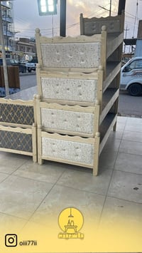 سرير خشب • درجه اولى • توصيل ميسان