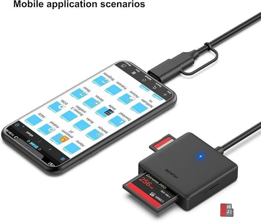 كاردريدر  4 في 2 من Benfei 🫡🔥

يدعم 4 انواع من رامات التخزين 
SD CARD ✅ CF CARD ✅ TF CARD ✅ MS CARD ✅

يأتي بكيبل USB 3.0 مع ادبتر تايب سي ✅ 

متوافق مع اجهزة ال PC - windows - موبايل - macOS ✅

يدعم سرعة نقل 5 گيگابت بالثانيه ✅

السعر 7 الاف فقط 🫡 🔥 

توصيل   جميع محافظات العراق 5 الاف 🚙 🚗 

للأستفسار والحجز التواصل واتساب 📞 

***********

عنوان المركز : بغداد الحريه الثانيه شارع الحريه الثانيه قرب مكتبه الكراون مقابل صيدليه العنفوان مركز شمس للموبايل
