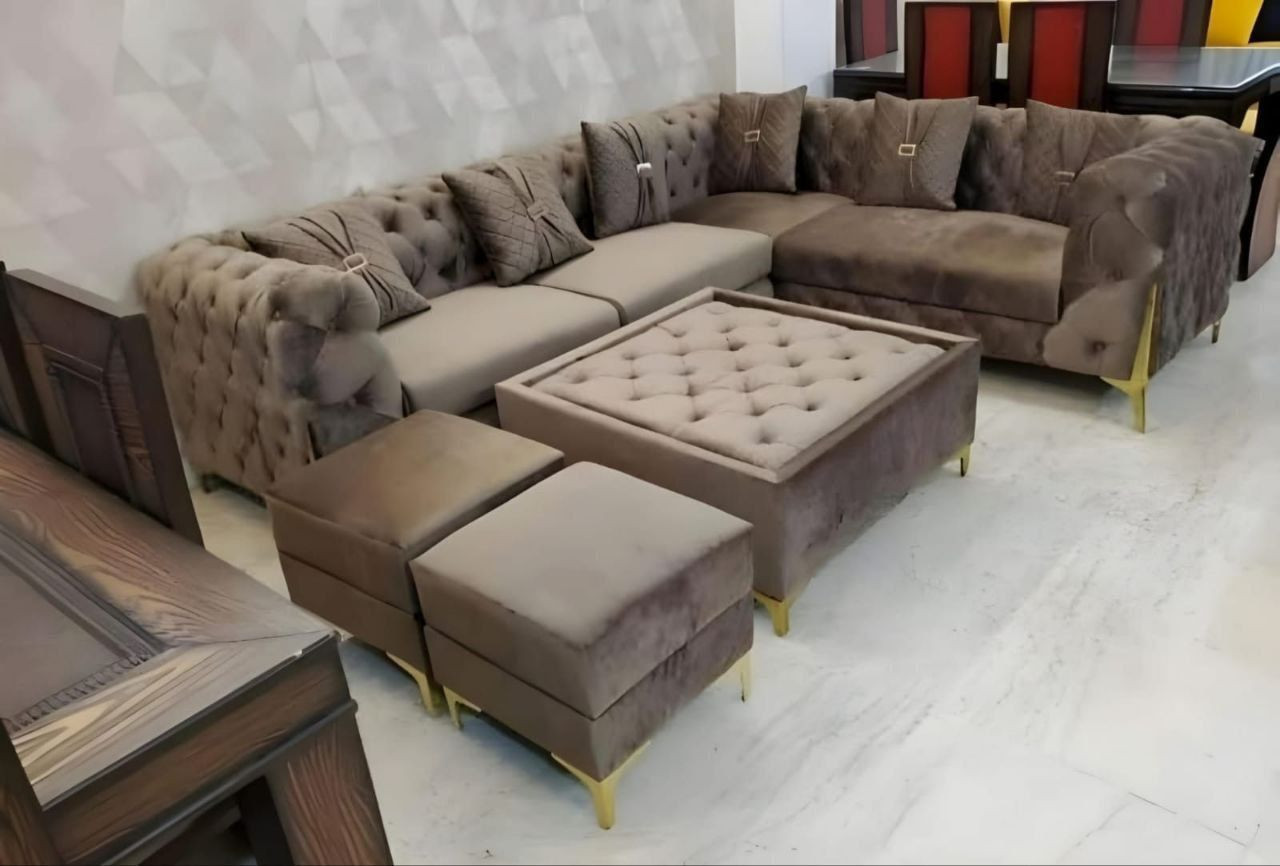 الدقه والامان مع #الضمان كل هذا وبأنسب الاسعار 🥳🥳🥳
ديوان ستندر 10 مقاعد ب 360مع كوشات عدد 6هديه
 شغل مضبوط مع ضمان 5سنوات  
قماش قديفه جكور 
الهيكل جام روسي

المقعد  والصفاح بلوك 

#ديوان  10 مقاعد ب 360
............................................... 
#ديوان  9مقاعد  ب  330
.........................................
#ديوان   8 مقاعد ب  300
.........................................
#ديوان  7 مقاعد ب  270
........................................

قياس المقعد 50صافي و 70لحد الحايط 

سعر المتر80 بالنسبه للقياسات الخاصه
#سعر المتر 80 الف للمتر الواحد

#الاضافات
قماش كتان اضافه 30
وتر برو 50
 

#سعر كوشات الوحده 2500
#طبله ب 25 الف قياس 50/50

رجل نيكل 
#التوصيل داخل بغداد مجاني 
اطراف بغداد 15

توصيل محافضات حسب البعد ❤️

مده التوصيل  بغداد  و محافظات  4ايام
لايباع اقل من 5امتار
توصيل لجميع المحافظات


**إذا كنت صاحب هذا الإعلان وتريد حذفه لأي سبب، رجاءا أرسل رسالة إلى الدعم الفني**