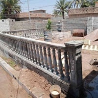 صب سياج • نافورة • لبخ سمنت