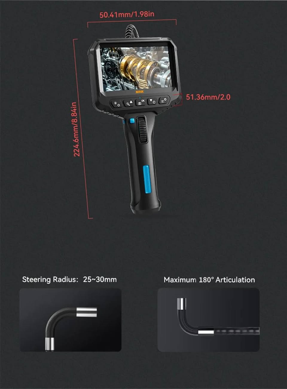 كامرا أماكن ضيقه كاميرا رالكام المفصلية، هذه كاميرا فحص صناعية
تتميز بشاشة 4.3 بوصة، وميزات رئيسية: • شاشة عالية الدقة ومسبار قابل للتوجيه يمكن تحريكه حتى 210 درجة للتنقل في الأماكن الضيقة.

الإضاءة والحماية: • رأس الكاميرا مزود بـ 6 مصابيح LED قابلة للتعديل ومصنف بمعيار IP67 لمقاومة الماء.

تتضمن بطارية 5200 مللي أمبير: • بطارية قابلة لإعادة الشحن، توفر ما يصل إلى 6 ساعات من وقت الاستخدام.

مصممة لـ: التطبيقات: • صيانة السيارات (مثل فحص المحرك)، وإصلاحات السباكة، وعمليات الفحص الصناعية الأخرى.

X

مع: رالكام

مفصلية

منظار رالكام المفصلي بسعر 30


**إذا كنت صاحب هذا الإعلان وتريد حذفه لأي سبب، رجاءا أرسل رسالة إلى الدعم الفني**