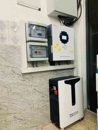 منظومة شمسية ٤٠ أمبير • بطاريات تايكو ٨٠٠٠ دورة • كاميرات مراقبة HD