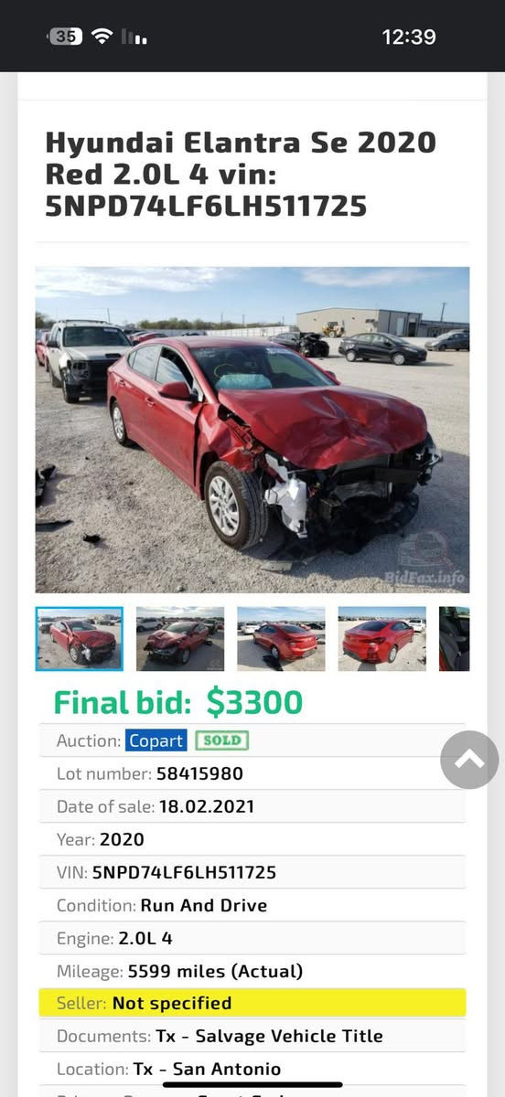 النترا ٢٠٢٠ حادثه بالصور
بارد كلش خفيف جاملغ ايسر الامامي
ماشية ٩٥ الف ( ميل ) 
مكينة كير مكفول
كير at بلادي 
رقم بغداد بأسمي
***********
مكاني الحلة ( مركز المدينة)
135 $
