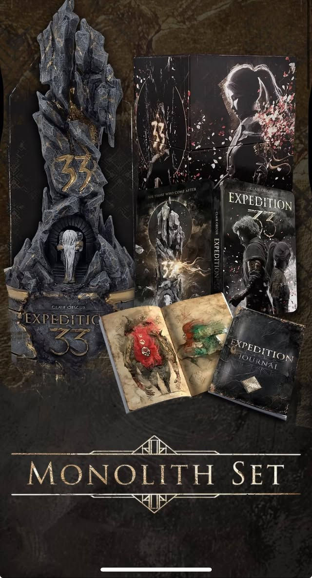 EXPEDITION 33 MONOLITH SET 
ONE AND ONLY IN IRAQ 
القطعة الوحيدة بلعراق والشرق الاوسط اندر نسخة !
خاصة للمجمعين والكولكترز 
للمهتم يتفضل خاص


**إذا كنت صاحب هذا الإعلان وتريد حذفه لأي سبب، رجاءا أرسل رسالة إلى الدعم الفني**