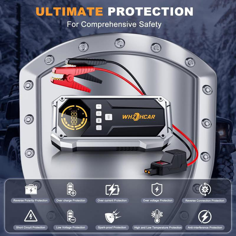 جطل سيارة أوروبي 4 في 1
منفاخ تايرات، باوربانك لشحن الموبايل، لايت طوارئ
حجم بطارية 26800
Starter Battery with Compressor with 26800mAh Peak Power 6000A 150PSI Compressor with LCD Display, Portable Starter with LED Flashlight


**إذا كنت صاحب هذا الإعلان وتريد حذفه لأي سبب، رجاءا أرسل رسالة إلى الدعم الفني**