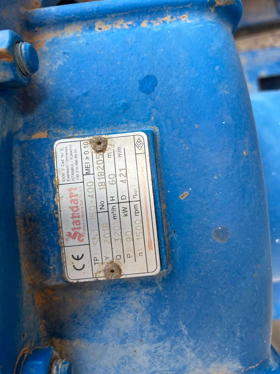 للبيع مضخه 125 احصان تركي معه مضخه 8X6 تركي ستندر هيت 60 ضغط عالي والكيو 320 منر مكعب بلساعه العنوان سامراء رقم هاتف 📞 ***********
