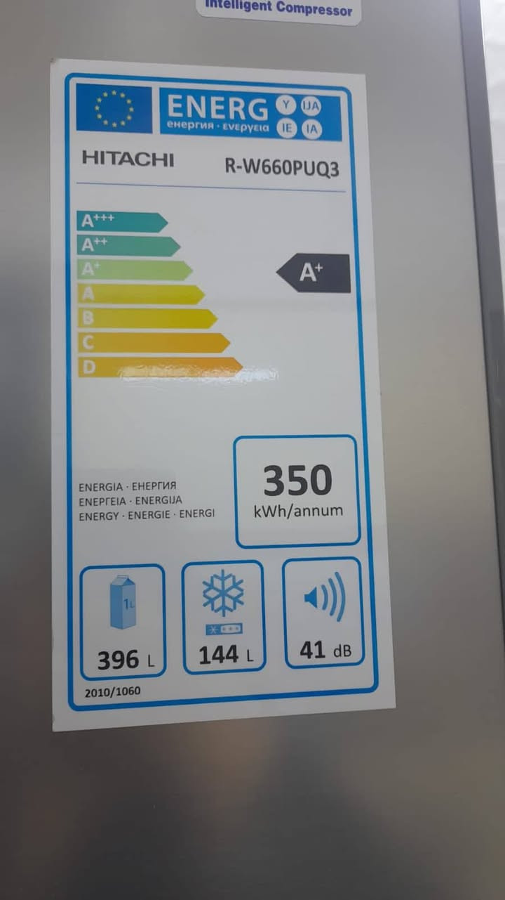 ❄️ للبيع ثلاجة هيتاشي Hitachi ❄️
20 قدم
الموديل: R-W660PUQ3
السعة: 540 لتر
تبريد ممتاز وقوي.
اقتصادية بالكهرباء (A+).
نظيفة جدًا وشغالة 100%.
💰 السعر: 550 ألف دينار عراقي.
📩 للاستفسار مراسلة خاص.


**إذا كنت صاحب هذا الإعلان وتريد حذفه لأي سبب، رجاءا أرسل رسالة إلى الدعم الفني**