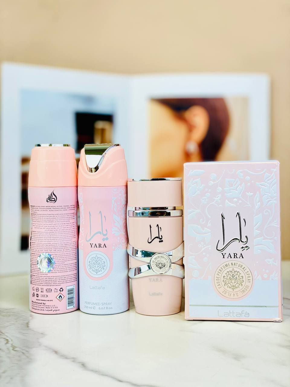 🎀عرض خاص 🎀 
عطر ومعطر يارا للمرأة الحساسة والهادئة ب إطلالة جذابة 🩷

1🩷عطر يارا 
 هو عطر جديد من لطافة يكشف عن روائح حسية ,لطيفة وبودرية.🌸
🩷العطر ومعطر  مخصص للنساء.
🩷عطر ومعطر  يارا للمرأة الحساسة والهادئة ذات عبوة جميلة وتصميم رائع لك سيدتي .
🩷يعتبر العطر خليط من روائح الزهور والحمضيات يحتوى على رائحة الفانيلا والياسمين وأخشاب الصندل بالإضافة للمشمش والخوخ.
🩷مقدمة العطر: البرتقال واليوسفي والكمثرى .
🩷 قلب العطر  : الورد ، فيولا.
🩷 قاعدة العطر : ارز ، فانيليا ، مسك  .

2🩷 معطر يارا الوردي 
  🩷معطر يارا النسائي نسخة من عطر ديور 🩷 بـ إطلالة جذابة بروائح الأزهار والفواكة الفواحة ممزوجة بالعنبر 🩷وخشب الصندل الراقي والفانيليا  -ذات ثبات عالي جداً  و يستمر لمدة 24 ساعة ⏱ -⚠️ -مناسب للأستعمال اليومي و المناسبات
صنع في الامارات 🇦🇪🇦🇪🇦🇪 اصلي 💯💯 

سعر العرض ٢٠الف
🚘يوجد خدمة توصيل لجميع محافظات العراق ٤ الاف 🚘


**إذا كنت صاحب هذا الإعلان وتريد حذفه لأي سبب، رجاءا أرسل رسالة إلى الدعم الفني**