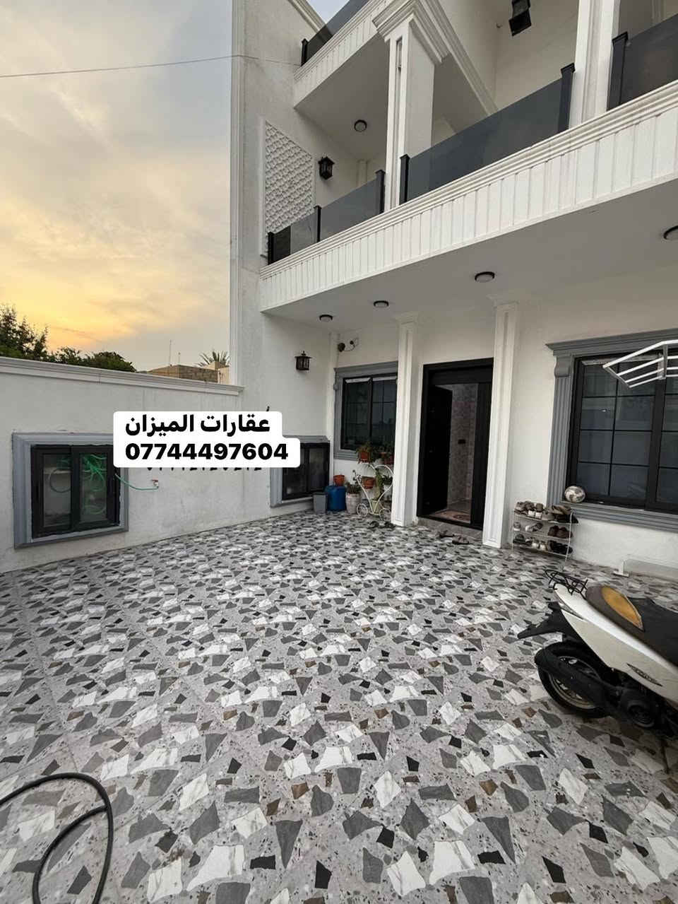 #دار #للبيع  🏠  طابقين طابو ملك صرف موثث  بناء حديث واجهة فلين سقف مغربي نضام دكتات مجهز بطاقة شمسيه بسعه ١٥ أمبير نهارا وليلا 

#المساحة :-   175 متر 

#واجهة الدار :  7  *  25  العمق

#السعر  :-   مراسله الصفحه او واتساب 
                 او الاتصال بأرقام المكتب  ( ***********)           

#الموقع :- كركوك — قادسيه ثانيه مقابل حلويات الشام
      موقع جيد على شارع عريض قريب من كافه الخدمات

#تفاصيل الدار

🏠 الطابق الأول 
 
- استقبال 
- هول
- غرفتين نوم
- مطبخ بارد
- مطبخ حار
- صحيات
- درج داخلي
- كراج سياره 

♦️الطابق الثاني 

- هول 
- غرف نوم عدد ثلاثه 
- صحيات

#للأستفسار الأتصال على الارقام التالية :-

 ***********
   ***********
