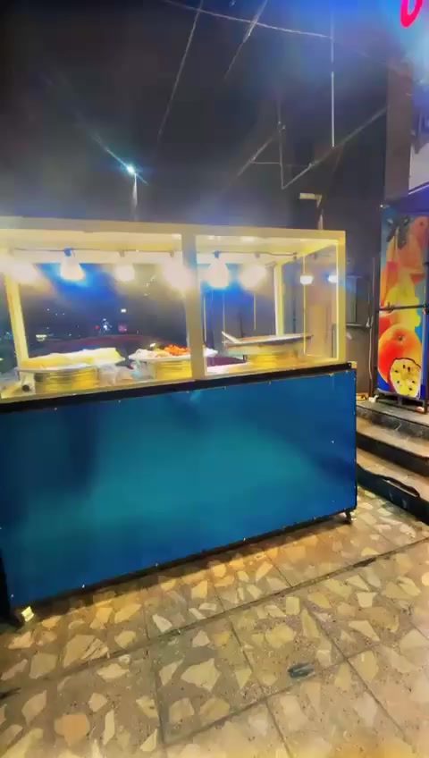 فترينة حديد ترهم حلويات فلافل لبلبي ستخدام تلث ايم لعرض مترين وربع الستفتر ***********
