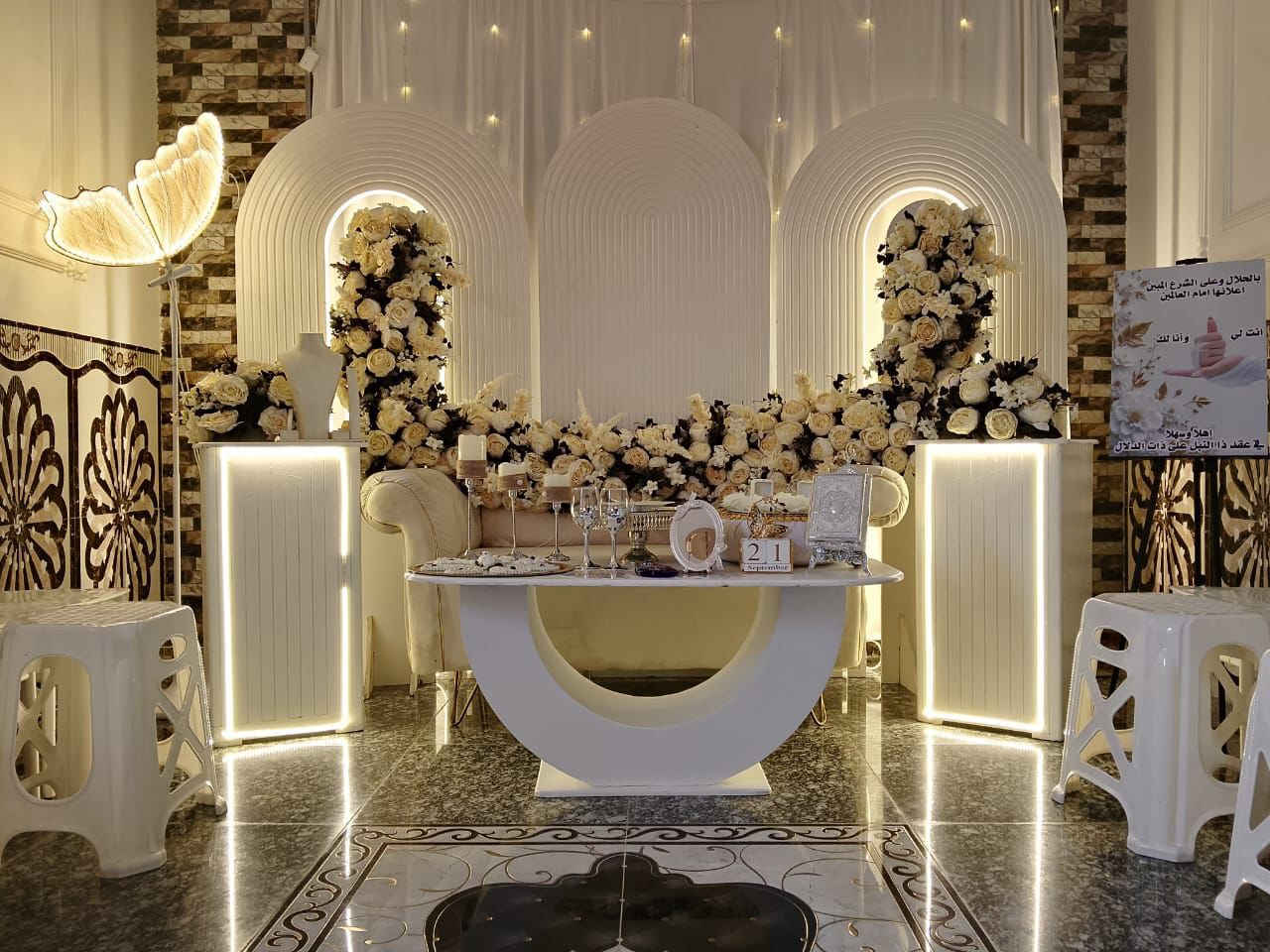 🥰تخفيضات راس السنه )🥰

😍😍ساااااارعوا بالحجز 😍😍

جمعتلكم مجموعة الكوشات ببوست واحد حتى يسهل عليكم الاختيار   👰‍♀️🕊🤵‍♂️                                  
اجعلوا مناسباتكم وافراحكم مميزة مع تصاميم كوشات الخليج  ❤  لعرايسنا الحلوين 😍
كوشه مع ميز مهر او صينيه حنه دورق بورد ترحيب قند صينه بخت قران مرايه ملكانه برنص كولشي متوفر حسب الطلب 

مع نقل وشد وجاني سبع البور شارع ٦٠ مقابل المستشفى الجديده 

للحجز والاستفسار *********** او مراسله الصفحة 
 📞
