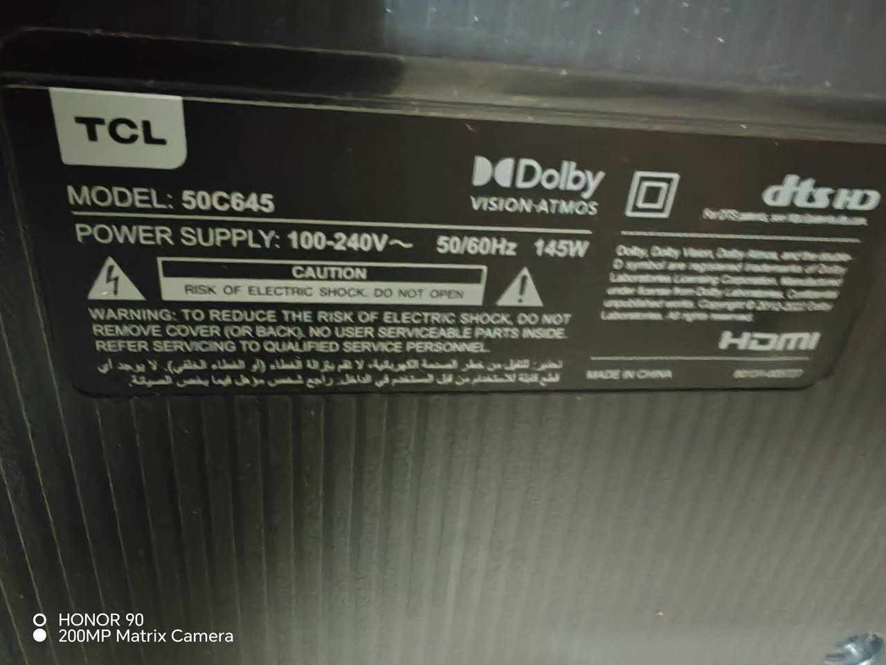 السلام عليكم شباب عندي شاشة tcl c645  حجم 50 جديدة تلهف لهف الهوة ما شامة بعدها بلزكة حتئ الزكة ما شايلها السعر ٤٠٠ مكاني بغداد وهذا رقمي ***********

