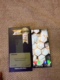 S23 ultra لون ابيض ذاكره :521 (شرق اوسط) دبل شريحه  الجهاز نظيف ما مبد...