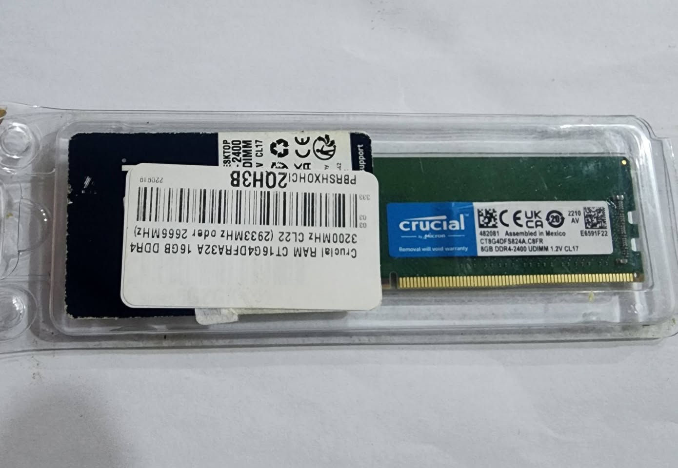 رام 16GB DDR4 عدد ٢  3200
را م   DDR4 8GB عدد ٢ 3200
 رام DDR4 8GBعدد١   2400


**إذا كنت صاحب هذا الإعلان وتريد حذفه لأي سبب، رجاءا أرسل رسالة إلى الدعم الفني**