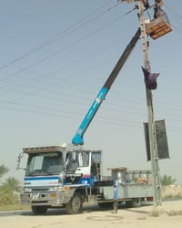 كرين هينو ٣طن ثلث سلايدات ٨ برغي رقم جديد انگليزي مسجلة كرين بالسنوية ...