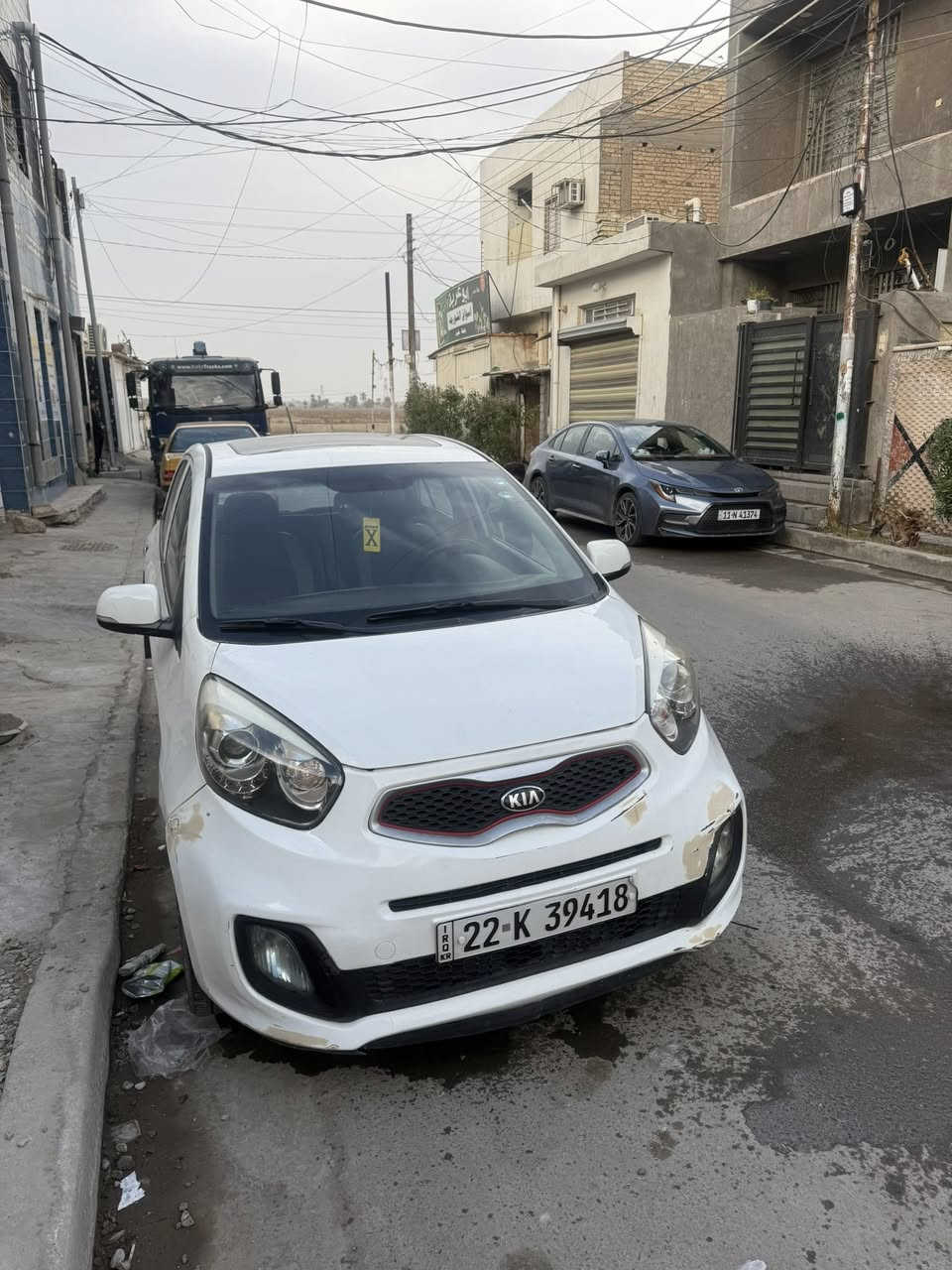 ياالله السلام وعليكم للبيع كيا بيكانتو 2015 خليجي فول مواصفات جيتي لاين بيها فقط صبغ بسيط 3 اماكن بدون دواخل السيارة كلش حلوة ونظيفة ومال بيت ماشية 83 رقم اربيل تريد تحويل تريد وكالة للاستفسار اكثر *********** السعر ب86 وبيها شي بسيط العنوان بغداد البنوك وموجود سونار داخل المنشور 
ملاحظة فقط الدعامية طخة ابو الدلفري ورحت صلحتها ويحتاجها صبغ بسيط
