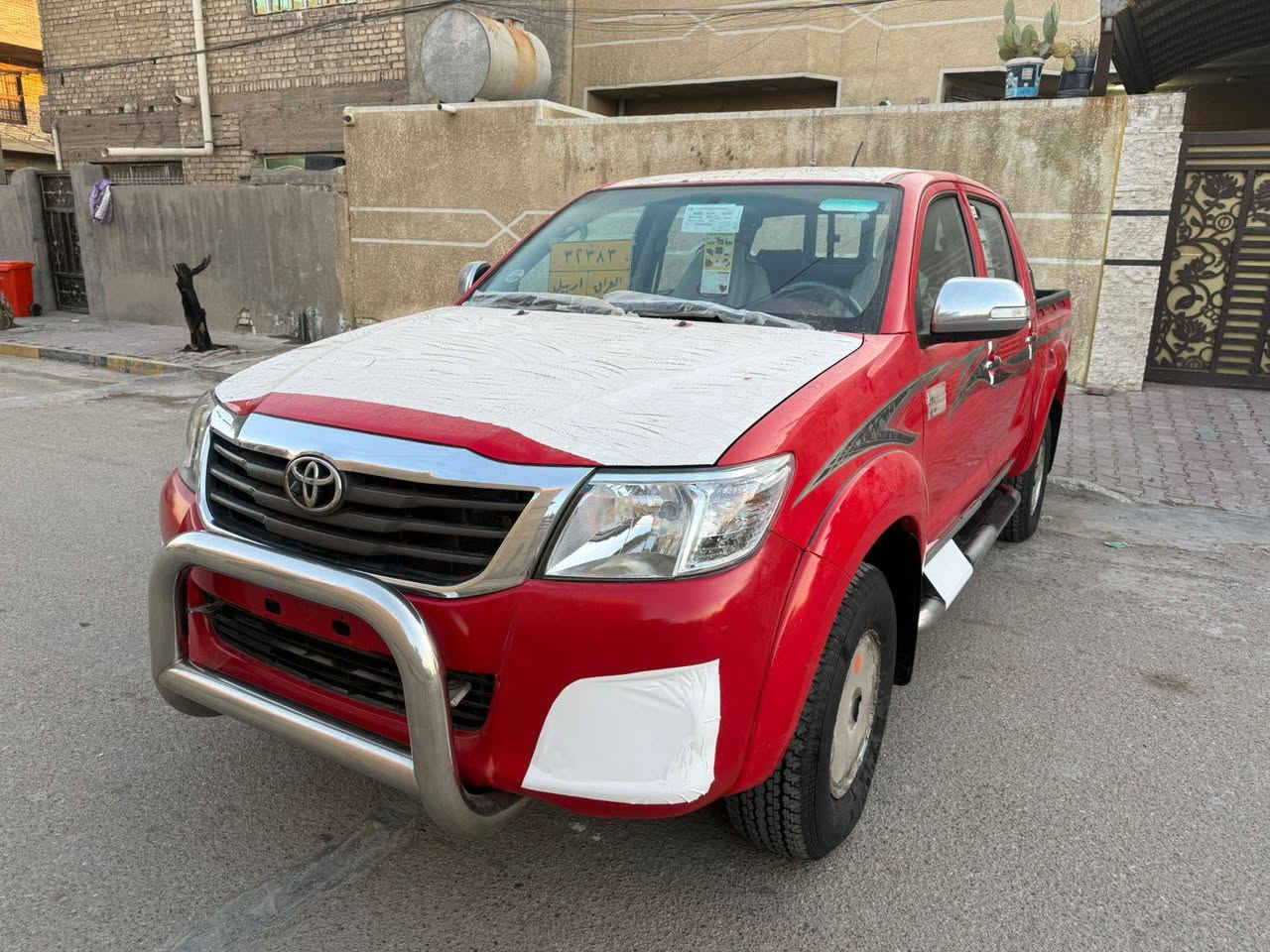 تويوتا هايلوكس بيكم 2015 اصل  فورويل شركة سيد نهرو    
سياره مكفوله كفاله عامة من صبغ بارد تبديل وشخط مخزونه
ماشيه 80 KM حقيقي سبير ما نازل سياره كله بوضع الشركه
 سيارة حيل نضيف  رقم اربيل الماني بسمي تحويل مباشر 
تخم تاير مال الشركه برجستون اصلي
 سيارة محرك كير شرط ما مفتوح
كتلوكات الشركه كله موجوده 
فابلون شركه قماره وبنيد اصلي 
ستيكرات الوكالة كله موجوده 
كاعيات الشركه ما مفتوحه ولا مفروشه
السعر 247 ورقه بيه مجال بسيط 
مكان السيارة بغداد
رقم الهاتف ☎️
***********
