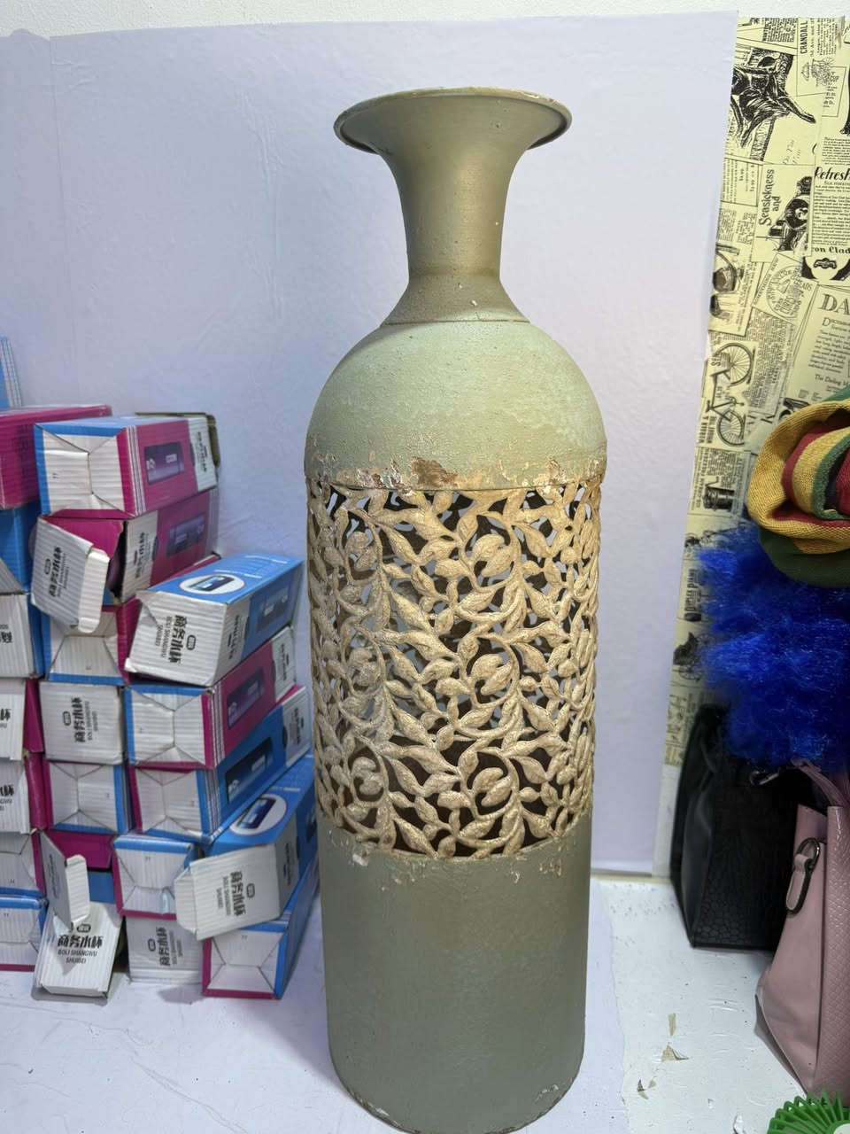 مزهرية  معدنية عتيقه كبيرة بنمط ريفي فرنسي وتصميم هندسي فني باللونين الأخضر والأبيض الشكل موضح بالصور السعر 20 الف


**إذا كنت صاحب هذا الإعلان وتريد حذفه لأي سبب، رجاءا أرسل رسالة إلى الدعم الفني**