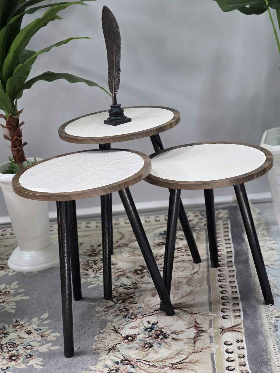 🪑 طبلات ثلاثي – بثلاث موديلات أنيقة
✔️ ثلاث موديلات مختلفة
✔️ قطر الدائرة: ٤٠ سم
💰 السعر: 55الف  فقط 

للحجز راسلوني خاص

متوفر توصيل الكل العراق ديوانية, القادسية


**إذا كنت صاحب هذا الإعلان وتريد حذفه لأي سبب، رجاءا أرسل رسالة إلى الدعم الفني**