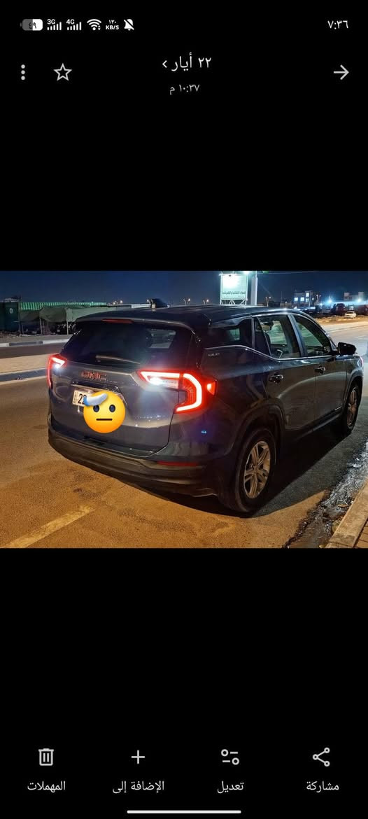 جمسي تيران وارد امريكي مديل ٢٠٢٤ ماشيه ٥٢ رقم اربيل باسمي لون بحري العنوان البصره رقم واتساب *********** السعر 175 وبيه مجال صور ضرر مرفقه مع سياره
