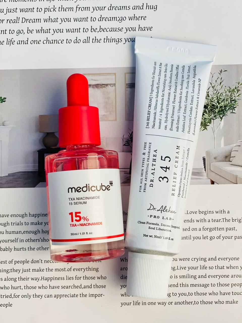 بشرتك تستحق هذا الدلال الكوري. 🇰🇷💖

عندما تجتمع قوة Medicube مع دقة Dr. Althea، تكون النتيجة بشرة زجاجية خالية من العيوب.😍

سيروم Medicube 15% (TXA + Niacinamide): الحل السحري للتخلص من التصبغات والبقع الداكنة وتوحيد لون البشرة.☺️

كريم Dr. Althea 345 Relief: البلسم المثالي لتهدئة البشرة المتهيجة وترميم حاجزها الواقي.🍒 كربلاء, العراق


**إذا كنت صاحب هذا الإعلان وتريد حذفه لأي سبب، رجاءا أرسل رسالة إلى الدعم الفني**