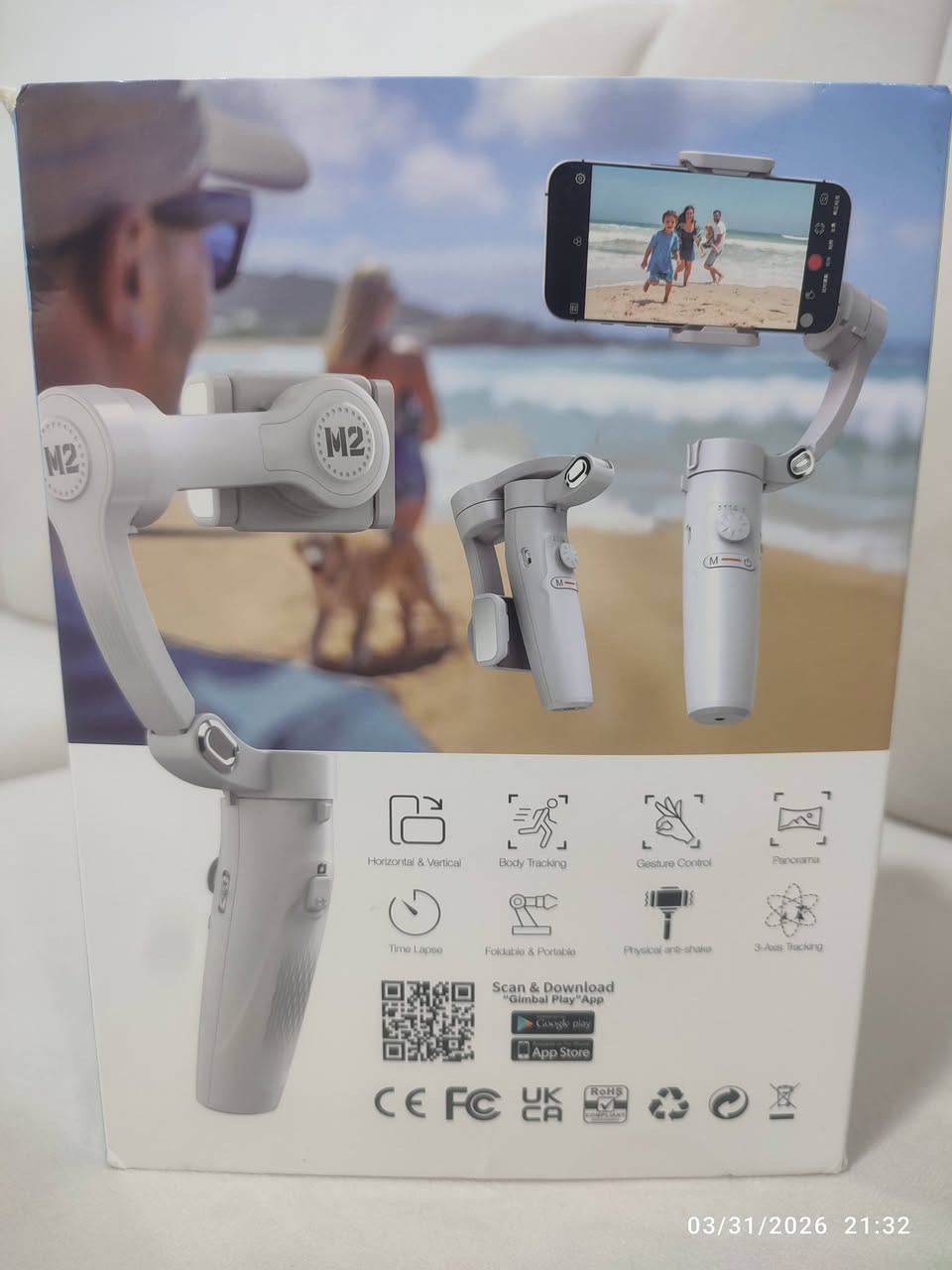 ستاپ لایزەرێکی نوێ ناو کارتۆن بۆ فرۆشتن لە جۆری 
LOOMON M2 3 AXIS Merak Two

تایبەتمەندییە دیارەکان (مواسەفات)
Horizontal & Vertical
 (وێنەگرتنی ئاسۆیی و ستوونی): دەتوانیت مۆبایلەکەی پێ بسوڕێنیت بۆ ئەوەی بە پانی (بۆ یوتیوب) یان بە بەرزی (بۆ تیک تۆک و ئینستاگرام ستۆری) ڤیدیۆ بگریت.

Body Tracking
 (شوێنکەوتنی جەستە): کامێراکە دەتوانێت شوێن جوڵەی تۆ یان ئەو کەسە بکەوێت کە ڤیدیۆی دەگریت بە شێوەیەکی ئۆتۆماتیکی.

Gesture Control
 (کۆنتڕۆڵکردن بە ئاماژەی دەست): دەتوانیت بە ئاماژەی دەست (وەک بەرزکردنەوەی دەست) فەرمانی پێبکەیت کە دەست بە وێنەگرتن بکات یان بوەستێت بەبێ ئەوەی دەست لە مۆبایلەکە بدەیت.

Panorama (وێنەی پانۆراما):
 دەتوانێت وێنەی زۆر پان و فراوان بگرێت بە جوڵەیەکی ڕێک.

Time Lapse (تایم لابس):
 بۆ تۆمارکردنی ڤیدیۆی خێراکراو، وەک جوڵەی هەورەکان یان ئاوابوونی خۆر.

Foldable & Portable 
(قەد دەکرێت و کێشی سوکە): دەتوانیت قەدی بکەیت بۆ ئەوەی بچووک ببێتەوە و بە ئاسانی بیخەیتە ناو جانتاوە.

Physical Anti-shake
 (دژە لەرزینی فیزیایی): هاوسەنگییەکی زۆر باش بە مۆبایلەکە دەبەخشێت بۆ ئەوەی ڤیدیۆکانت نەلەرزن لە کاتی ڕۆیشتن یان ڕاکردندا.

3-Axis Tracking 
(شوێنکەوتنی سێ تەوەرەیی): ئەمەش یارمەتی جێگیربوون و نەرمییەکی زۆر دەدات لە کاتی گۆڕینی ئاڕاستەی کامێراکەدا.

زانیاری زیاتر
ناوی ئەپڵیکەیشنەکەی **"Gimbal Play"**ە و دەتوانیت لە ڕێگەی سکانکردنی ئەو بارکۆدەوە (QR Code) بۆ سیستەمی ئەندرۆید و ئای ئۆ ئێس (ئایفۆن) دایبەزێنیت بۆ ئەوەی هەموو تایبەتمەندییەکانی کار پێبکەیت
نرخی 68هەزار گەیاندن هەیە


**إذا كنت صاحب هذا الإعلان وتريد حذفه لأي سبب، رجاءا أرسل رسالة إلى الدعم الفني**