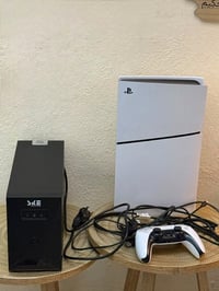 للبيع بلي 5سلم +جوستك خاص بيه+ بطارية1600va UPS +كامل ملحقاته .. السعر...