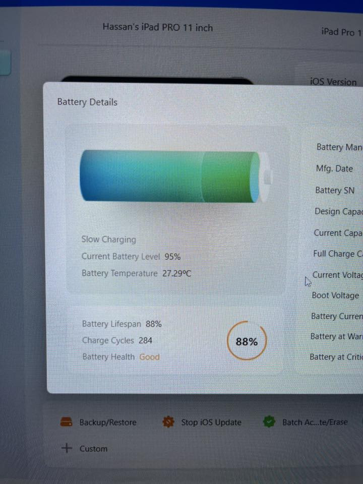 السلام عليكم
للبيع

ايباد 11 برو ( جيل ثاني)

ذاكرة 512 گيگا

بطارية 88‎%‎

مشحون 284 مرة
كارتونة موجودة

شخط مابي 

استخدام شخصي و غير مفتوح و ما بي اي مشكلة

بغداد 775 الف

***********
