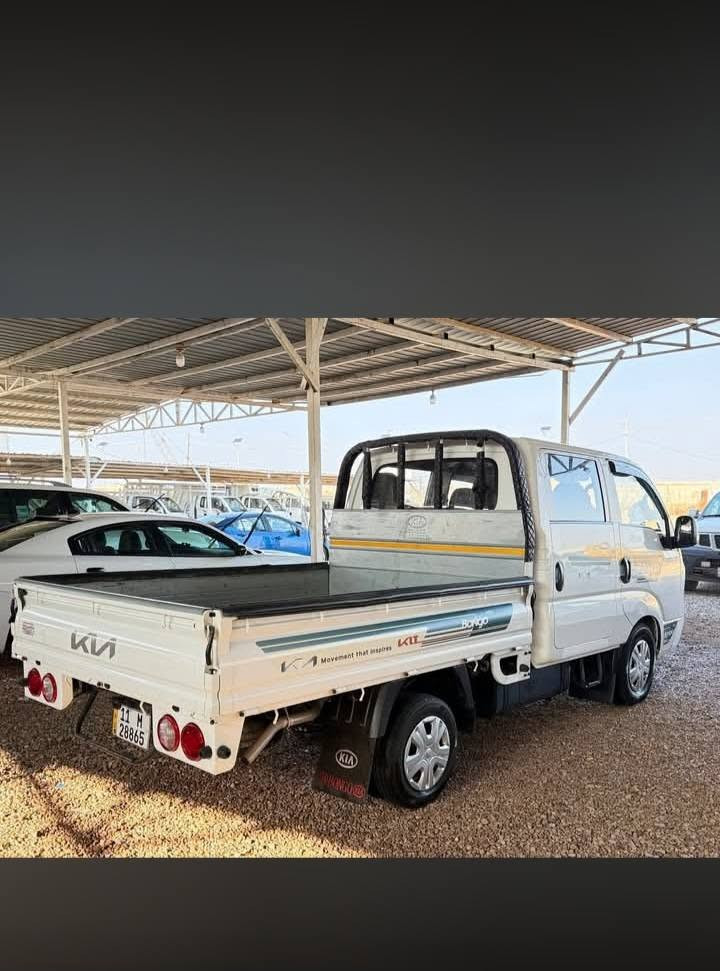 كيا ٢٧٠٠ دبل قماره 
موديل ٢٠٢٣ 
رقم بغداد الجديد 
عداد المسافه 90الف
السياره باسمي 
السياره بيه رصعة جوه الباب الخلفي كلش خفيفه
وبيه صبغ رشه بالدعاميه والبنيد كلشش قليللل
الساره  ما شاء الله كلش نضيفة ومال جنايي
السعر 170$ ورقة وبيه مجال للطيبين
العنوان بغداد _ الكرخ
للاستفسار الاتصال على الرقم 
***********
