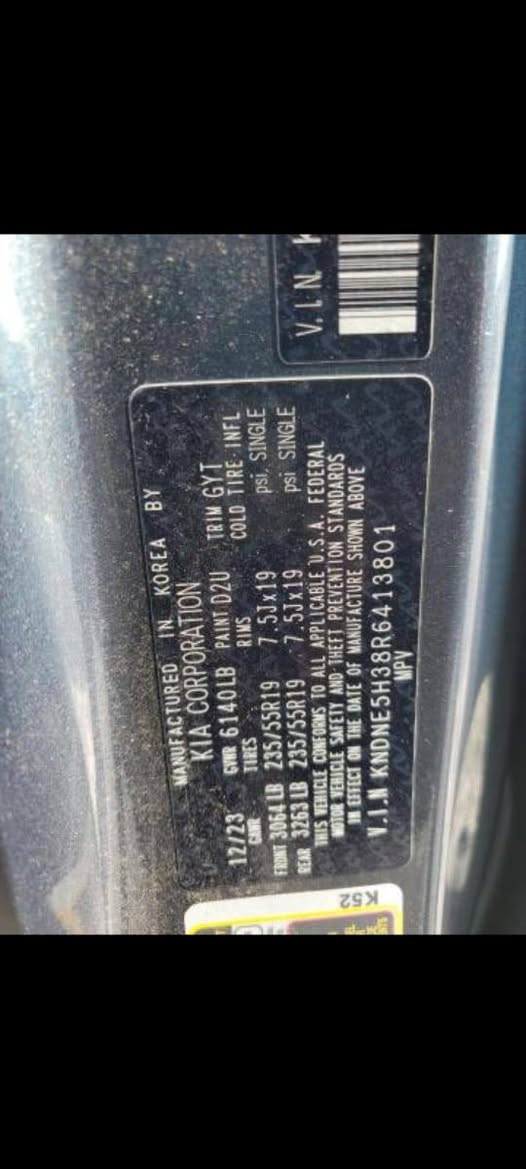 سلام عليكم 
كيا كرنفال اس اكس برستيج 
Kia carnival sx prestige 2024
لون بحري 
بچم كبس 
فول مواصفات 
فتحتين قماره 
خمس كامرات 
حساسات ٣٦٠درجة
رادارات ٣٦٠درجة
تحديد مسار 
قياده ذاتيه 
تدفئه ستيرن
تدفئه تبريد كشنات امامية والخلفية ايضاً
شاشة ديجتال 
وضعيات قيادة ٤ 
Normal 
Sport
Eco
Smart 
محرك ٦سلندر ٣٥٠٠
وبقية المواصفات المعروفه 
الحادث تبديل جاملغ نفس اللون 
تبديل باب نفس اللون 
صور الحادث مرفقة
للاستفسار ***********
العنوان المثنئ
