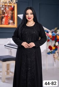 كشمير اسود • موديل برنسيسة • ٢XL-٥XL