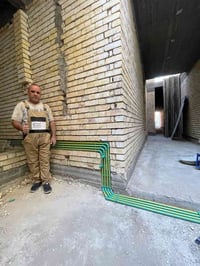 عمل اليوم بيت متكون من 10 مجموعات صحية العمل نظام نوازل متعددة  المواد...