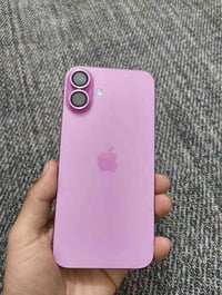 ايفون 16 بلاس لون وردي ذاكرة 128g بطارية 100 مشحون 200مرة جهاز نضيف جد...