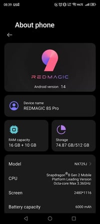Red Magic 8S Pro 512 🔥 📱 جهاز قوي جداً ومخصص للألعاب والأداء العالي ✅ ...