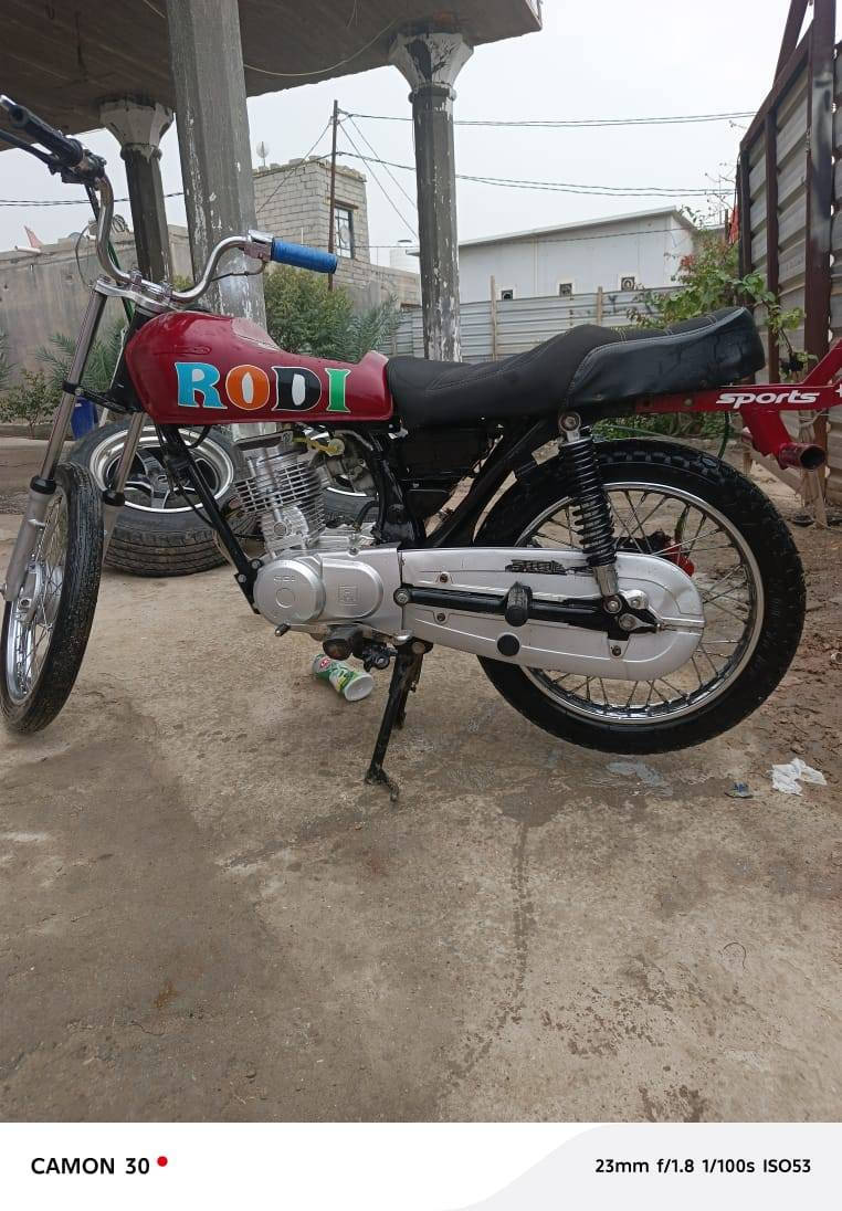 للبيع دراجه يراني عنبار ادوات مكينه نامه ما مفتوحه ناعمه لا تبخر ولا صوت دراجه نضيفه شوفت عينك سعر 750 بيه مجال قليل شراي خاص *********** مكان قضاء المدينة
