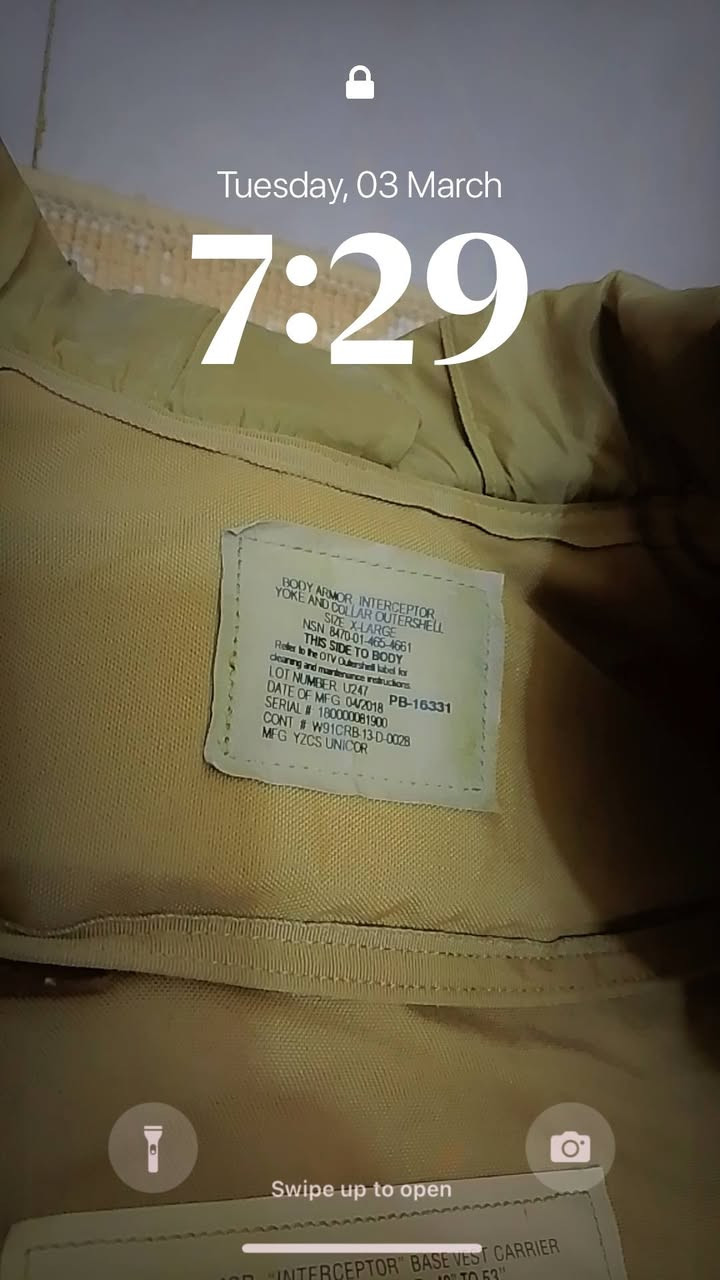 السلام عليكم درع دفتري امريكي شرط اصلي 
اخو جديد يشهد الله مكاني بغداد الصليخ 
ابو ياخه ومثانه درع الياف سعره 100 ألف
بسيط بي مجال خوان درع اصلي امريكي الياف


**إذا كنت صاحب هذا الإعلان وتريد حذفه لأي سبب، رجاءا أرسل رسالة إلى الدعم الفني**