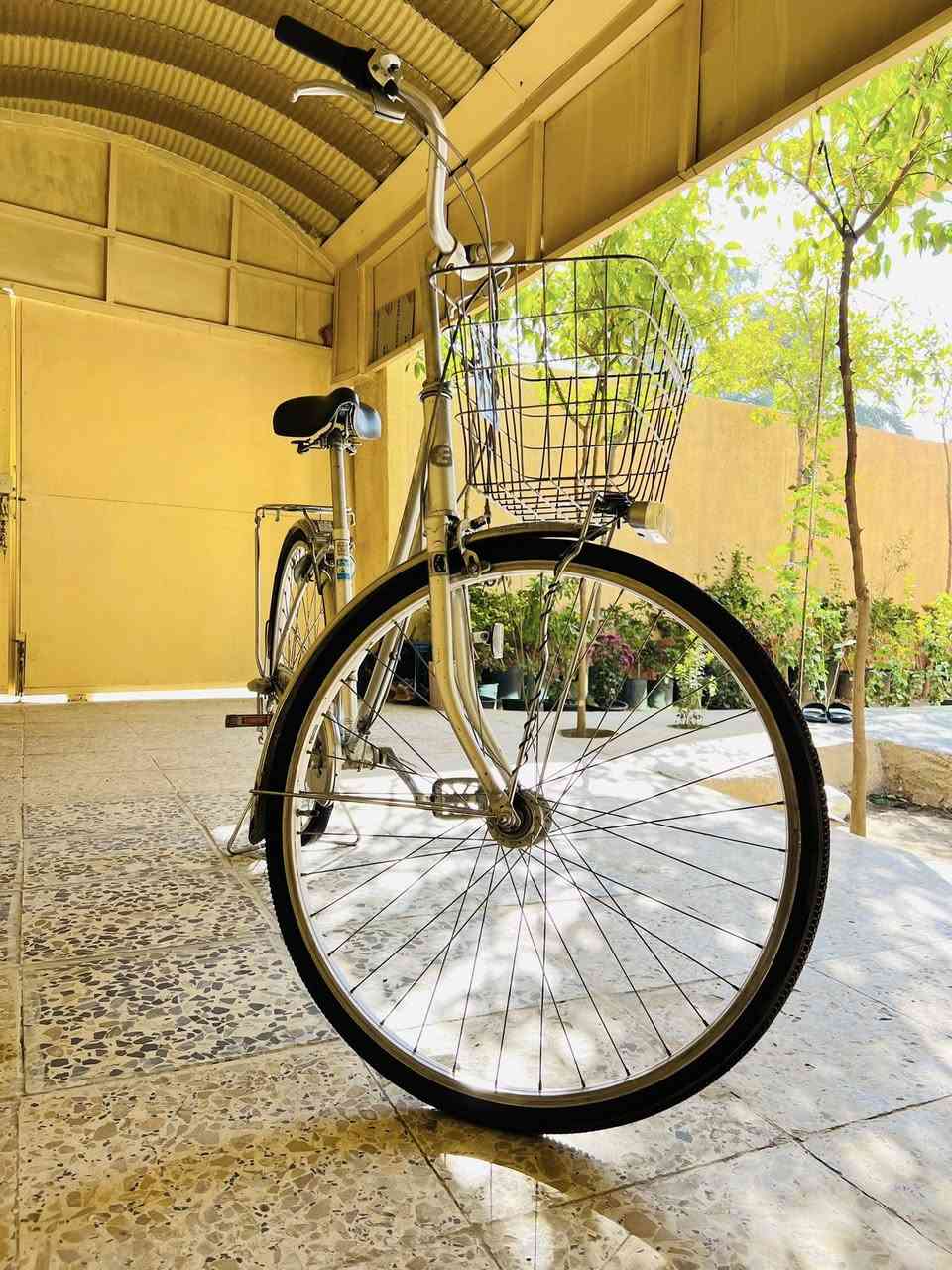 السلام عليكم 
بايسكل بناتي ياباني حجم 27 ، لون سلفر مميز،
گير داخلي 3 نمر وحساس امامي ثلجي
قفل خلفي برجستون 🔐
ويل فافون برجستون أصلي ضد الزنجار
البايسكل كامل من كلشي وكلش نظيف 
وضع حاوية وغير مستخدم ..
للتواصل عالخاص وهذا رقمي بي واتساب
***********
مكاني المدائن سلمان باك قرب مجمع بسماية
