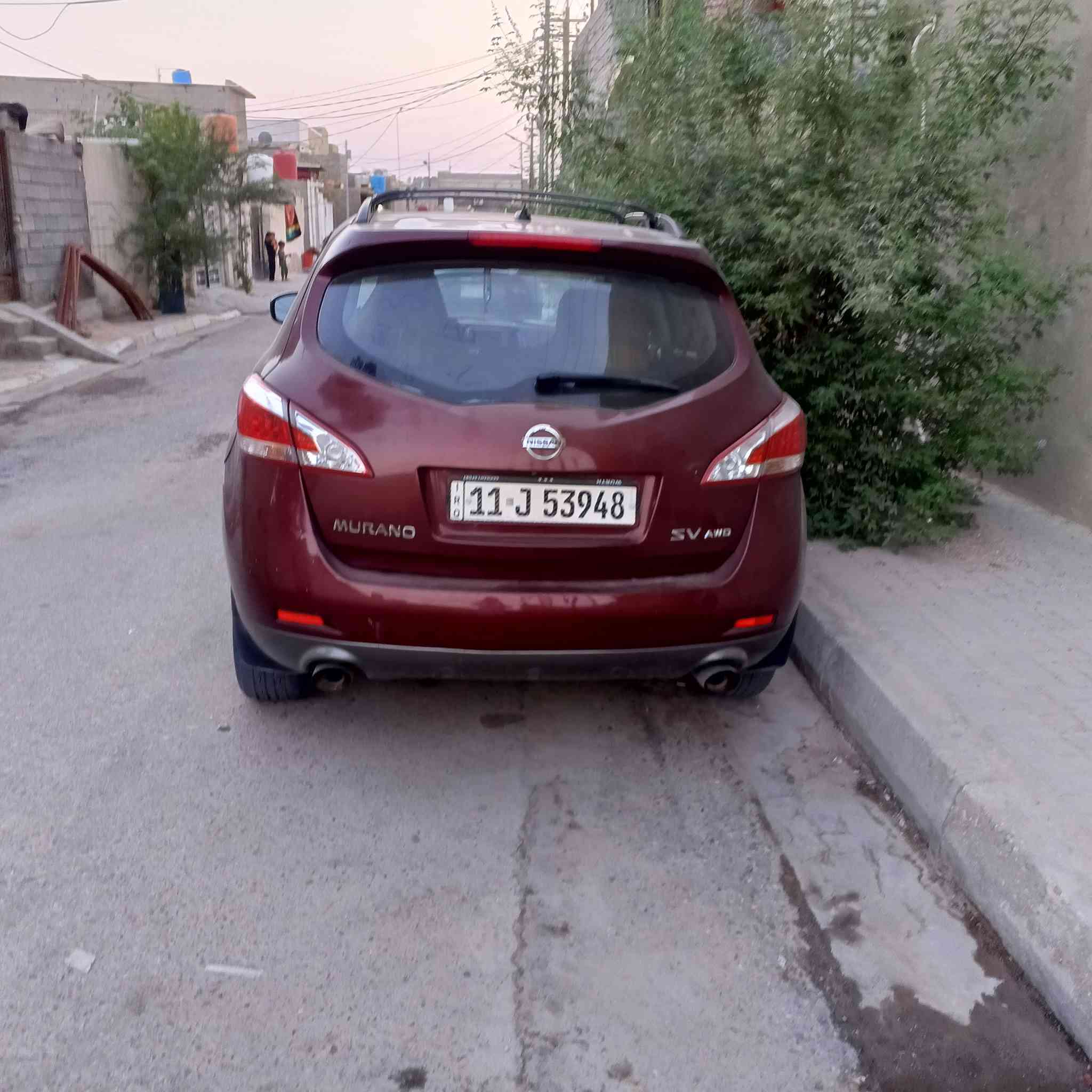 نيسان مورانو 2012.                    سيارة فول بصمة  بنورامه تنته 
وارد امريكي ضربته جاملغ 
تبريد قطعتين 
محرك 6 سلندر
سعرها 80 وبيها مجال
الشراي يتصل وبخدمته 
واتساب ***********
مكاني بصره
