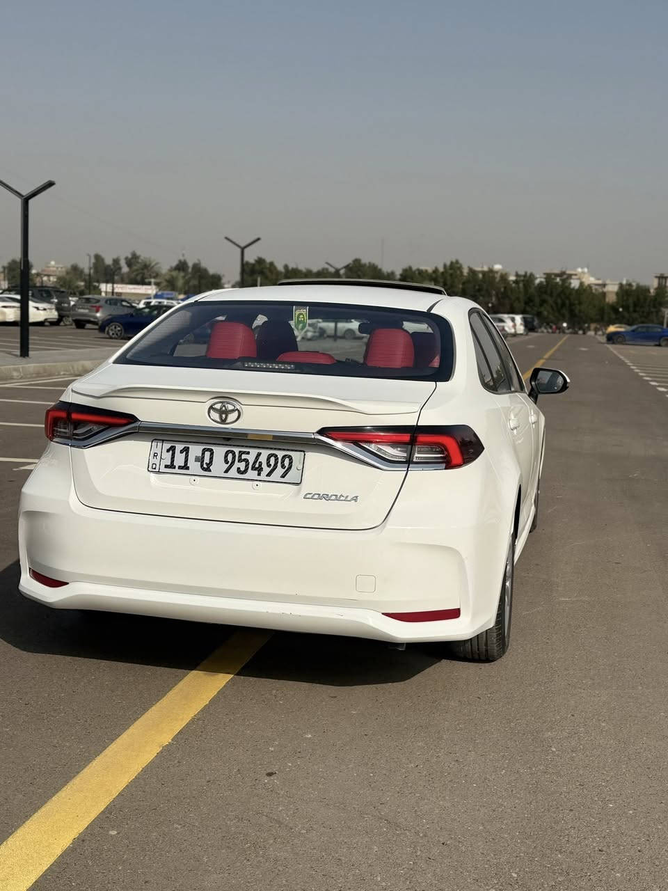 السلام عليكم
كورلا هايبر موديل 2024 خليجي مكفولة من الضربة وصبغ 

مااشيه 32 

رقم بغداد بسمي 

فول مواصفات 

محرك 1800cc

فتحة

بصمة + دخول ذكي

لد زينون امامي لد خلفي 

هند بريك دكمه +اوتو هولد

تبريد امامي خلفي

كرسي  كهرباء جلد احمر اصلي

شاشة كبيرة كار بلي+ كاميرا خلفية

رادار + وقوف ذكي 

ثلاث وضعيات قيادة نورمال +ايكو +EV مود

تحكم استيرن +شاشة اعطال 

 + اشاير بالمري

العنوان / بغداد 

رقم تلفون ***********☎️
