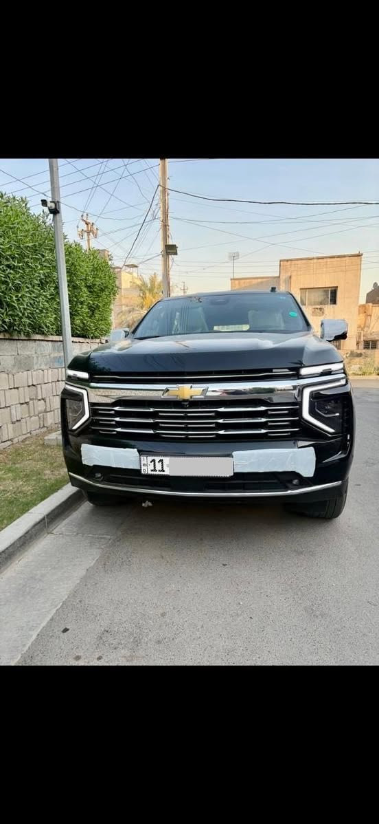 CHEVROLET TAHOE PREMIER
شوفرليت تاهو
موديل 2025 لوووك فول الفول
تحويل مباشر ب اسمي سنويه
فوول مواصفات جگات
شيفروليت تاهو بريمير وكالة خليجي (( ضمان شركة منصور )
‎الموديل : 2025( خليجي )
‎اللون : اسود 
ماشيه : 10 الاف كم 
السعر : 69.500 $

سياره مكفول كفالة عامة
بدون صبغ بدون حادث
كل غراض بلادي موجود 
‎جكات كهرباء
‎ جكات تصعد وتنزل 
‎اربع كامرات
‎حجم المحرك : 5300 Cc
‎عدد الاسطوانات : 8 اسطوانات ( 8 سلندر )
‎المواصفات : 
‎* سقف بانوراما 
‎* المقاعد كهربائية تدفئة و تبريد
‎* مقصوره الركاب من الجلد الفاخر + خشب ملكي 
‎* شاحن وايرلس لاسلكي
‎* نظام الرؤيه : 5 كامرات رؤيه شامله ( BIRD VIEW )
‎* نظام التعليق مستقل
‎* كشنات ميموري خزن
‎* نظام الصوت BOSE سماعات عدد 10‎
* دوسات كهرباء + اناره LED
‎* نظام سحب مقطوره تحكم كامل + كامرة لرؤية المطوره
‎* داتا شو
‎* تشغيل بعد 
‎* بصمات 
‎* تحديد مسار 
‎* لد امامي 
‎*مري شفط 
‎* 4 كامرات 360 درجه 
‎* رادار 
‎* جنطه ذكيه بلقدم تنفتح وتنسد 
‎* ويل كروم 22 حجم وعليها تخم تاير 
‎* شاشات خلفيه 
‎* جميع الكشنات كهرباء
‎* كشنات تدفئه تبريد 
‎* دوسات شفط 
‎* شاحن واير ليس
‎* ثلاجه 
‎* جميع المقاعد يوجد مخارج يوبي اس
بغداد / المنصور
***********
