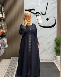 جبة نسائية • قماشة باردة تركي • تناسب ٥٥-١٢٥