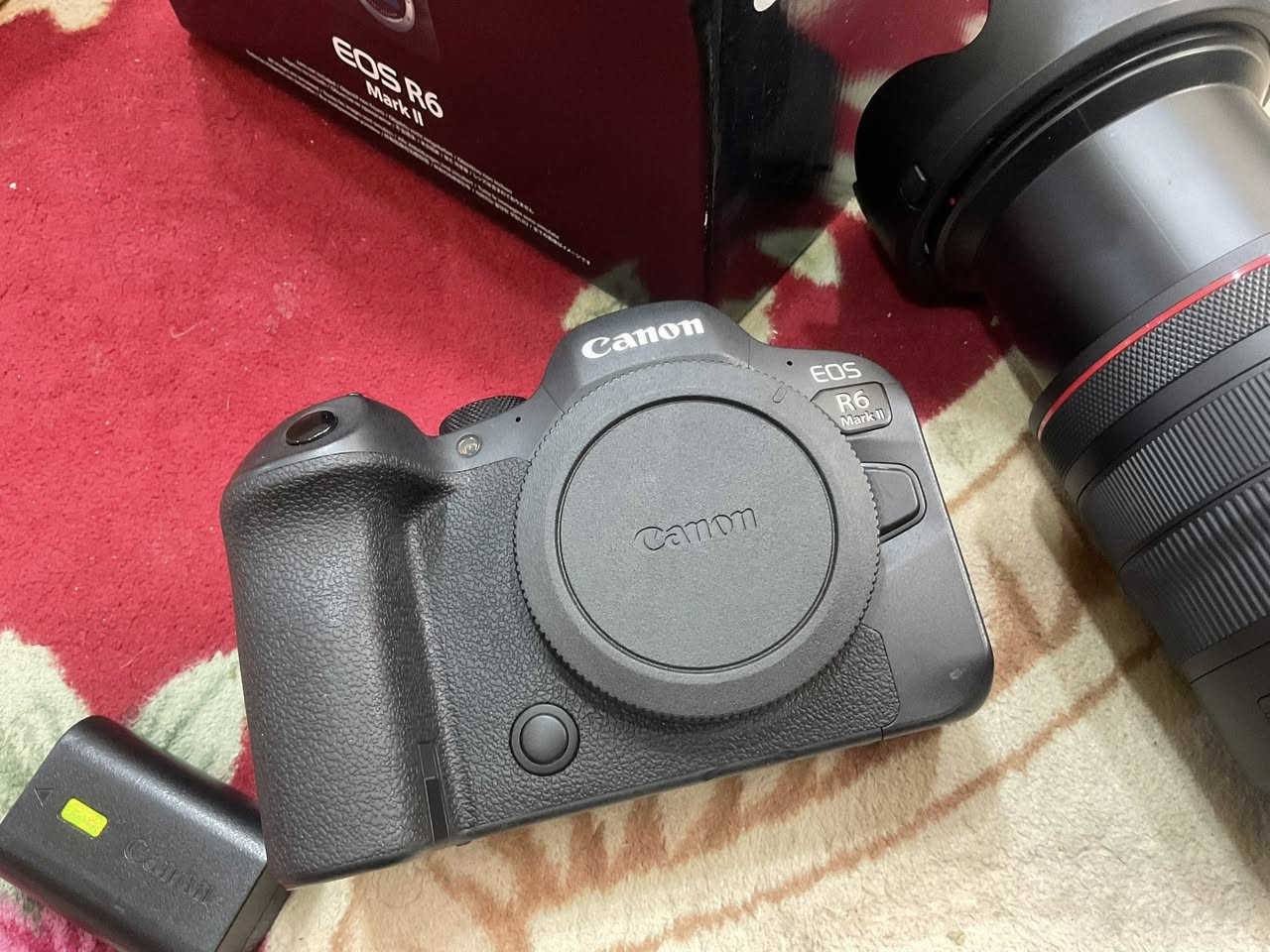 كانون R6m2 نظيفه جدا اخت الجديد
سعر البدي. مليون و 950 الف فقط بدي

عدسه 24-105 رنك احمر RF

سعر العدسه مليون و 250 الف 

مكاني بابل \ ***********
