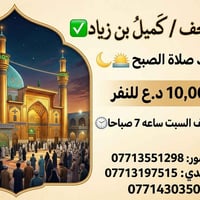 نجف/كميل بن زياد • مغادرة السبت ٧ص • متبقي ٧ نفرات